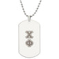 ΧΦ - Chi Phi - Etched Dog Tag