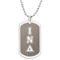 ΙΝΔ - Iota Nu Delta - Etched Dog Tag B