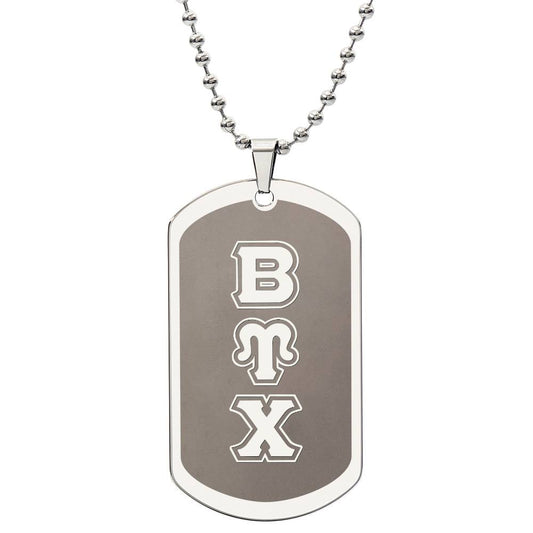 ΒΥΧ - Beta Upsilon Chi - Etched Dog Tag B