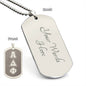 ΑΔΦ - Alpha Delta Phi - Etched Dog Tag B