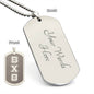 ΒΧΘ - Beta Chi Theta - Etched Dog Tag B