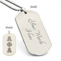 ΑΦΑ- Alpha Phi Alpha - Etched Dog Tag