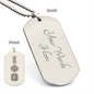 ΙΦΘ - Iota Phi Theta - Etched Dog Tag