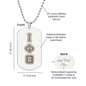 ΙΦΘ - Iota Phi Theta - Etched Dog Tag