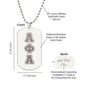 ΑΦΑ- Alpha Phi Alpha - Etched Dog Tag