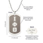 ΙΦΘ - Iota Phi Theta - Etched Dog Tag B