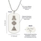 ΑΦΔ - Alpha Phi Delta - Etched Dog Tag