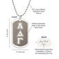 ΑΔΓ- Alpha Delta Gamma - Etched Dog Tag B