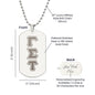 ΓΣΤ - Delphic Fraternity - Etched Dog Tag