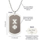 ΧΦ - Chi Phi - Etched Dog Tag B