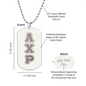 ΑΧΡ - Alpha Chi Rho - Etched Dog Tag