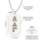 ΑΔΓ- Alpha Delta Gamma - Etched Dog Tag