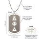 ΑΦΔ - Alpha Phi Delta - Etched Dog Tag B