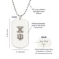 ΧΨ - Chi Psi - Etched Dog Tag