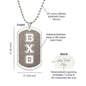 ΒΧΘ - Beta Chi Theta - Etched Dog Tag B
