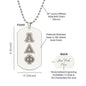 ΑΔΦ - Alpha Delta Phi - Etched Dog Tag