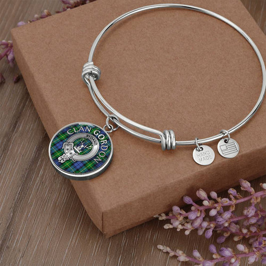 Clan Gordon Crest & Tartan Bangle