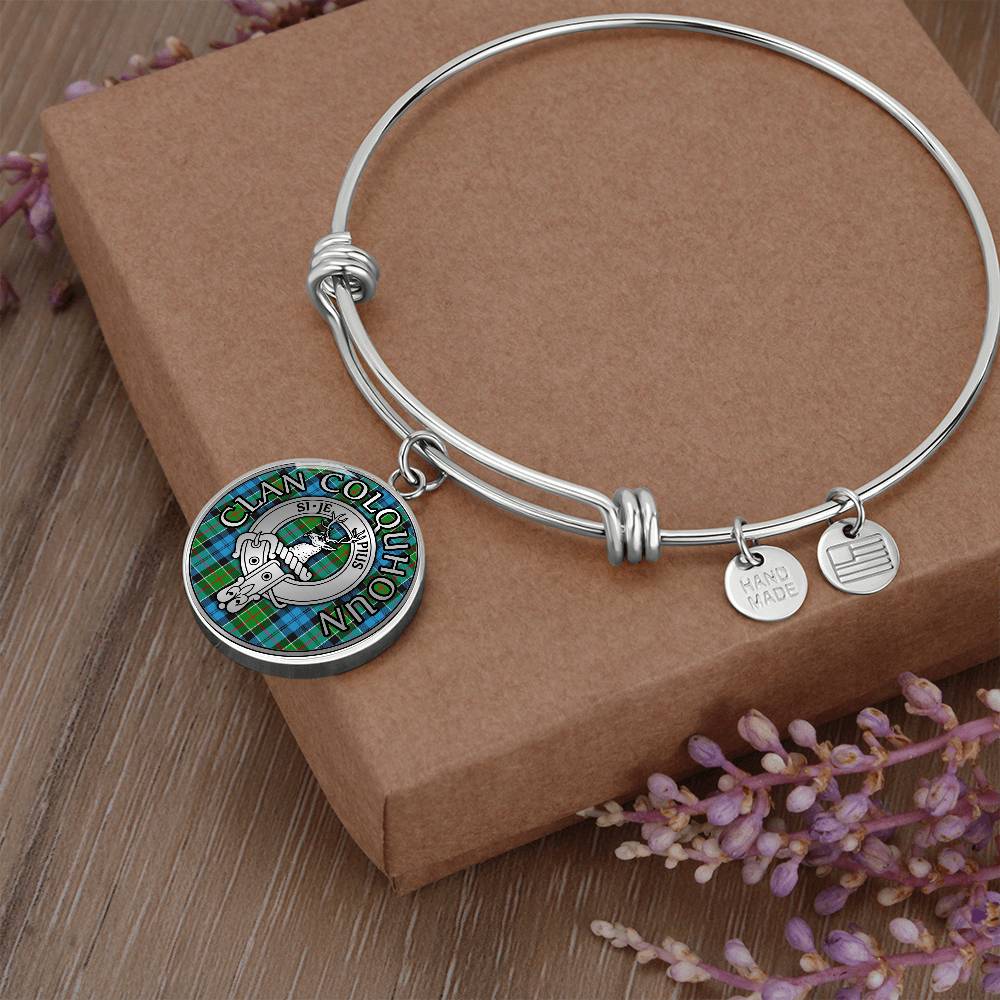 Clan Colquhoun Crest & Tartan Bangle