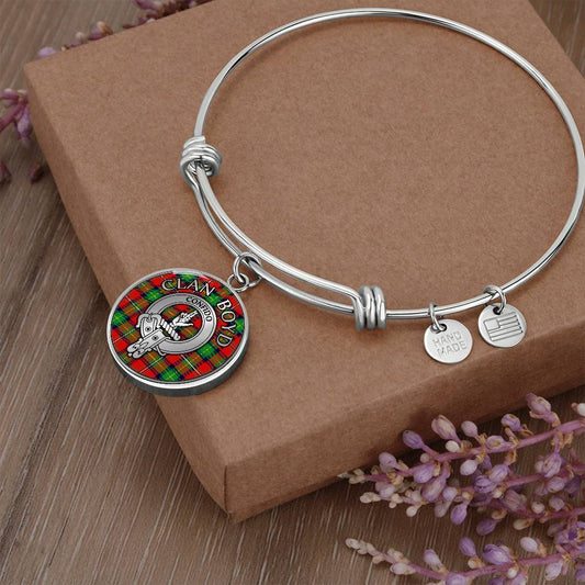 Clan Boyd Crest & Tartan Bangle