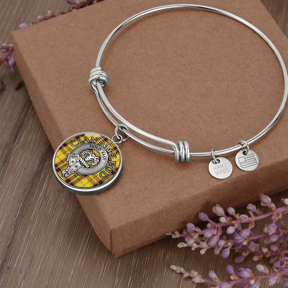 Clan MacLeod Crest & Tartan Bangle