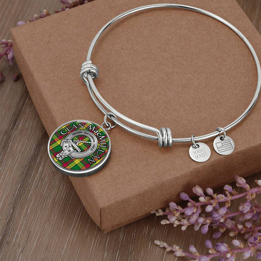 Clan MacMillan Crest & Tartan Bangle