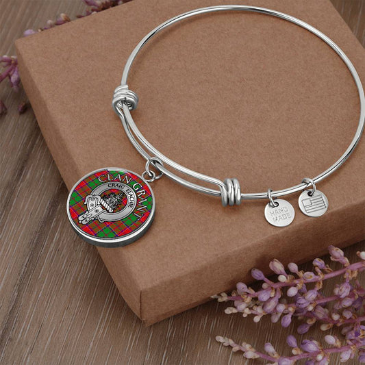 Clan Grant Crest & Tartan Bangle