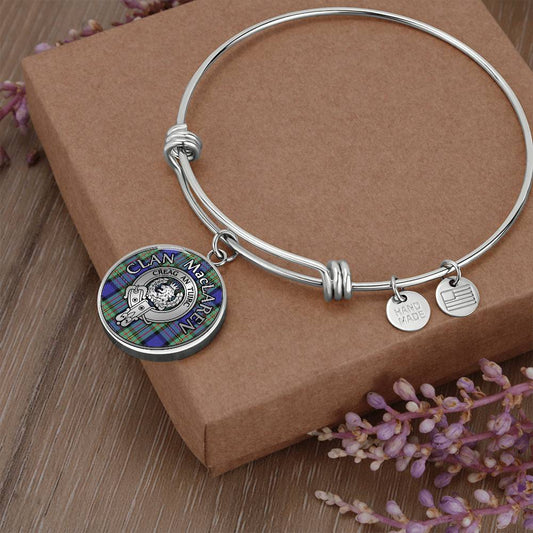 Clan MacLaren Crest & Tartan Bangle