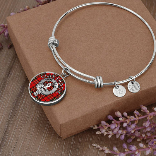 Clan Brodie Crest & Tartan Bangle