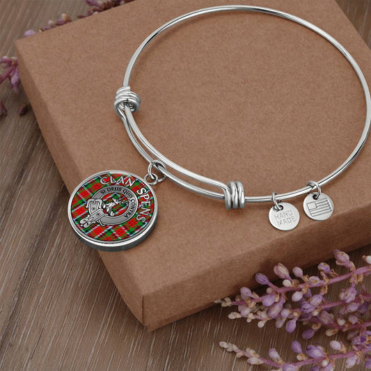 Clan Spens Crest & Tartan Bangle