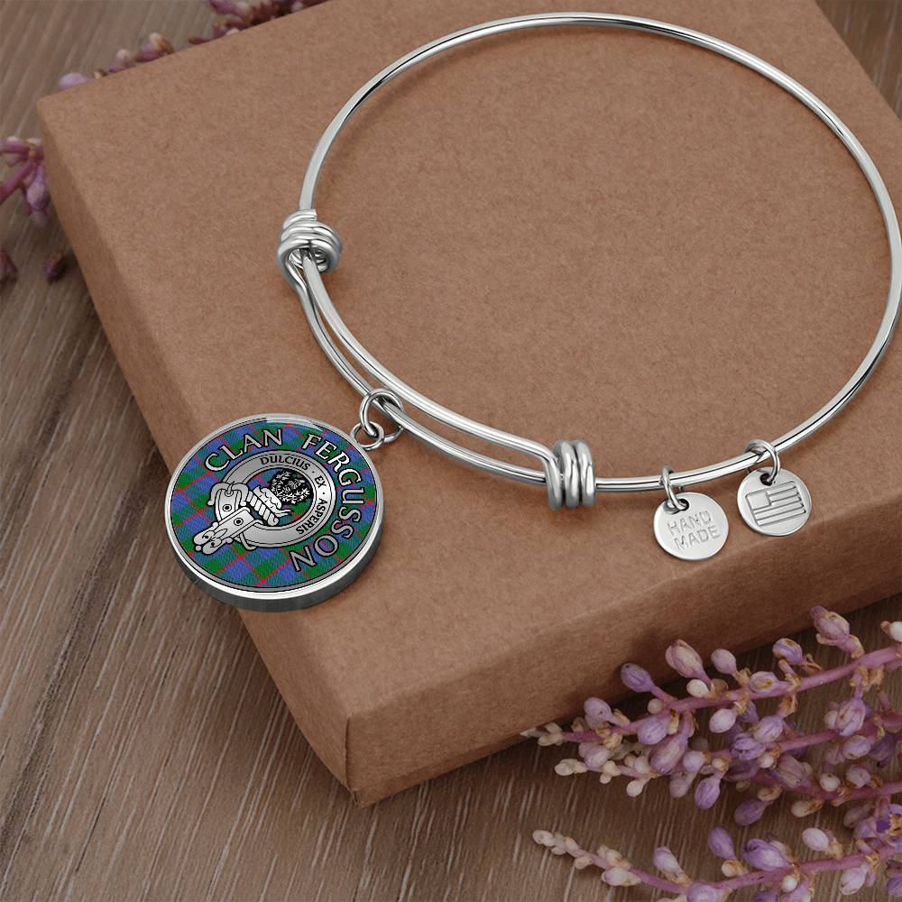 Clan Fergusson Crest & Tartan Bangle