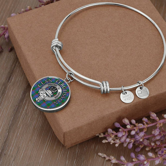 Clan Fergusson Crest & Tartan Bangle