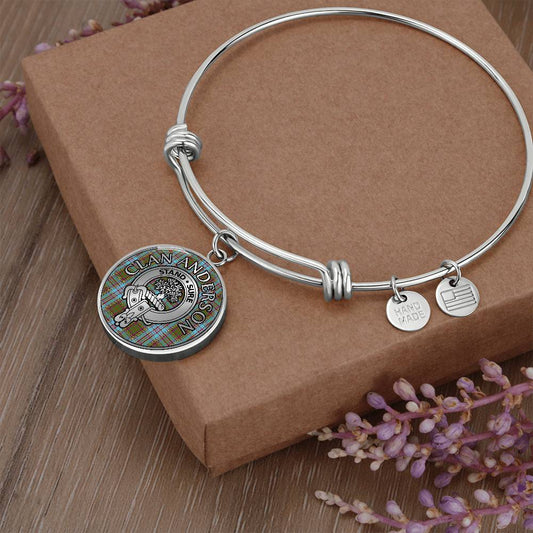 Clan Anderson Crest & Tartan Bangle