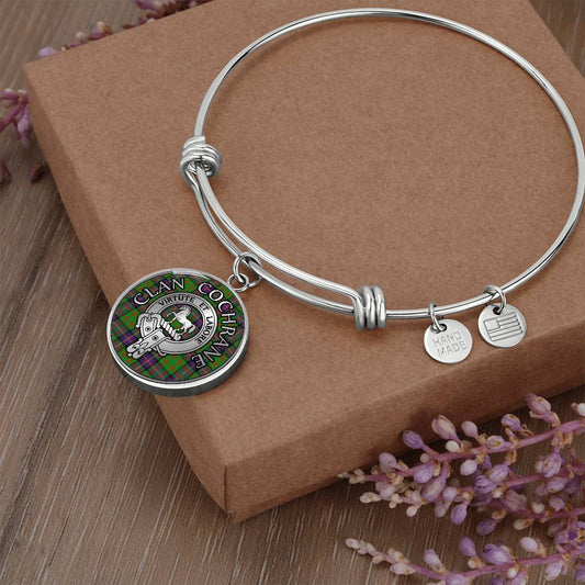 Clan Cochrane Crest & Tartan Bangle