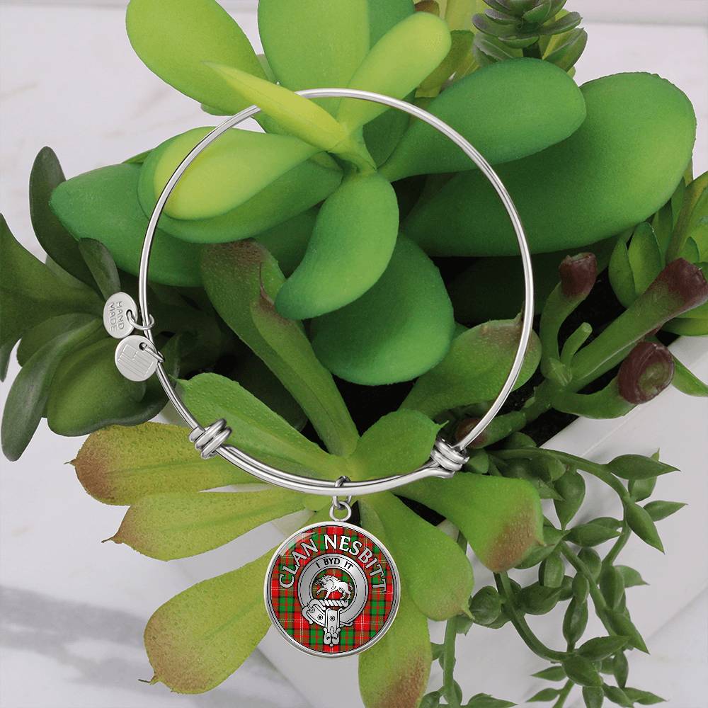 Clan Nesbitt Crest & Tartan Bangle