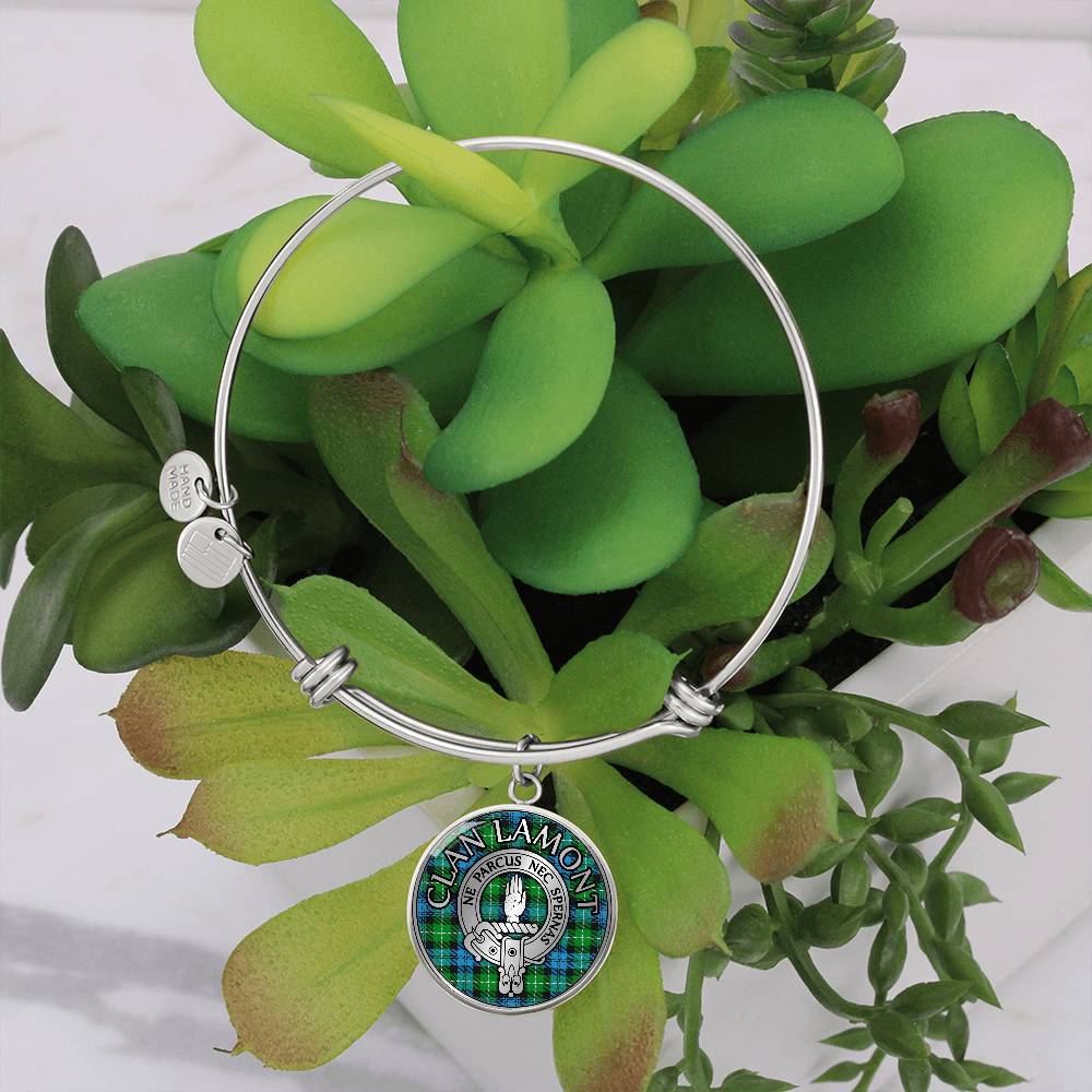 Clan Lamont Crest & Tartan Bangle