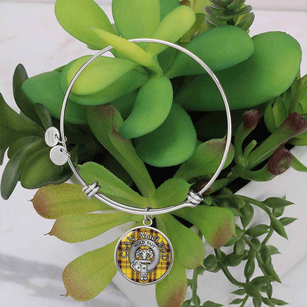 Clan MacLeod Crest & Tartan Bangle