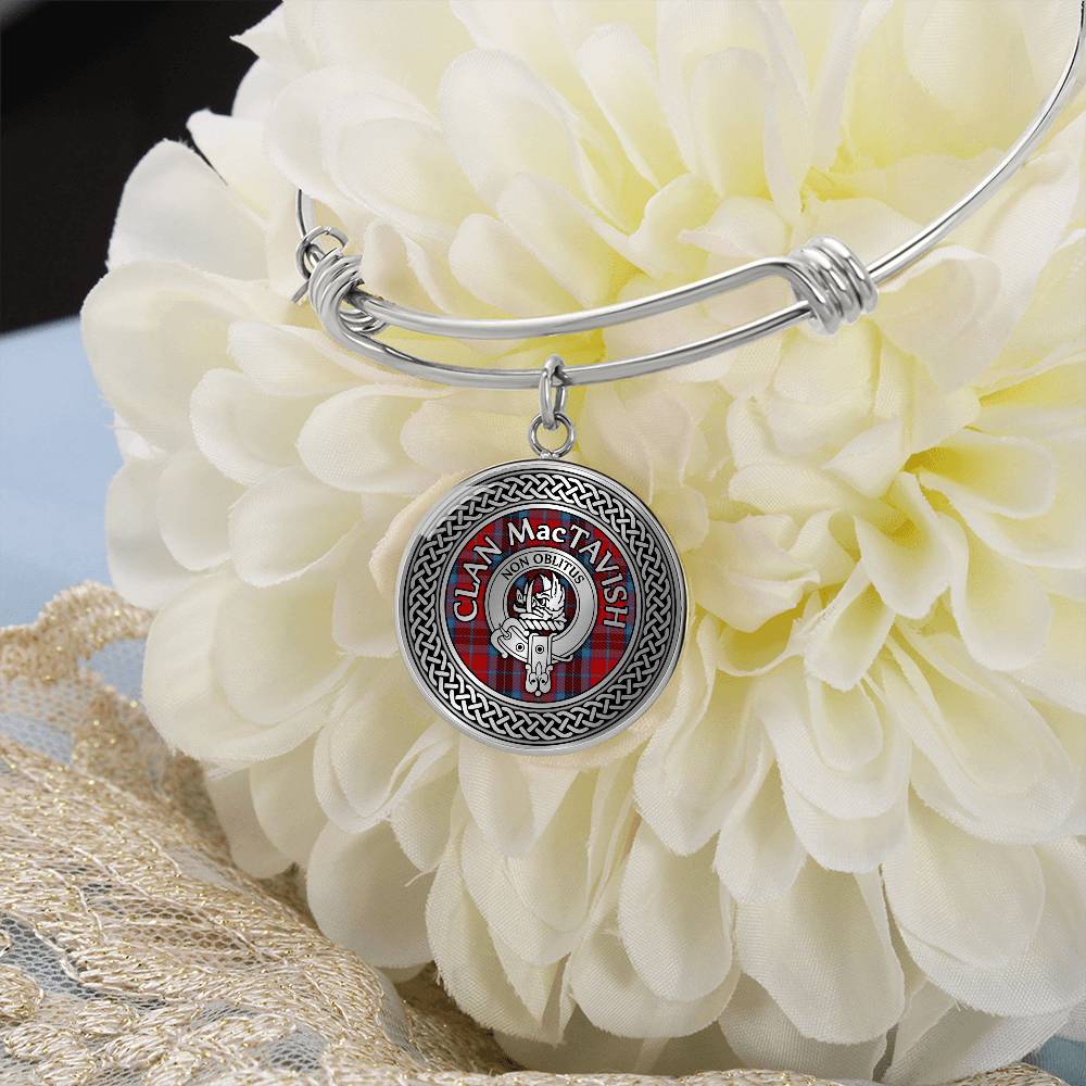 Clan MacTavish Crest & Tartan Knot Bangle