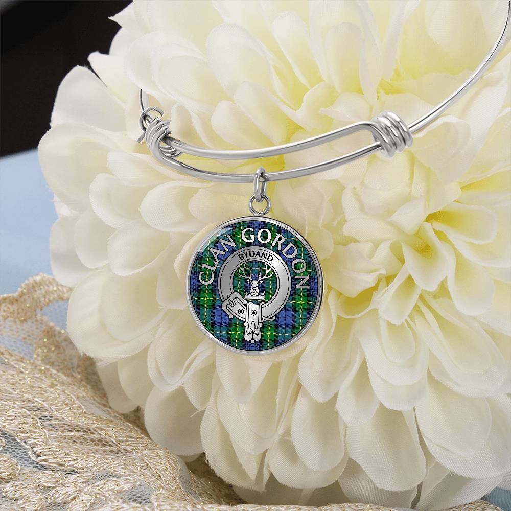 Clan Gordon Crest & Tartan Bangle