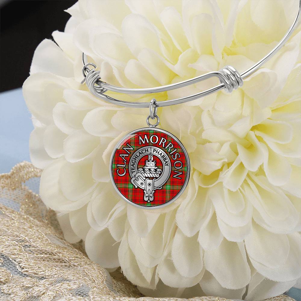 Clan Morrison Crest & Tartan Bangle