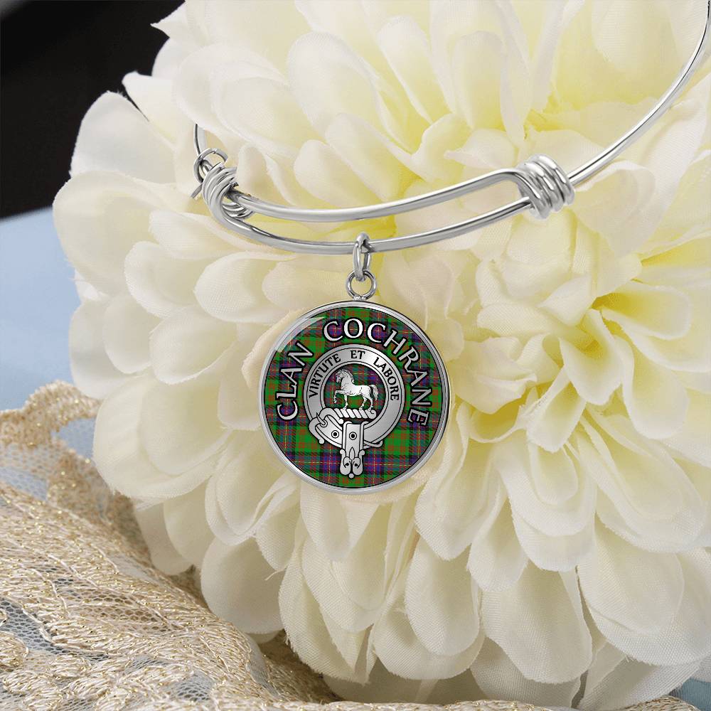 Clan Cochrane Crest & Tartan Bangle