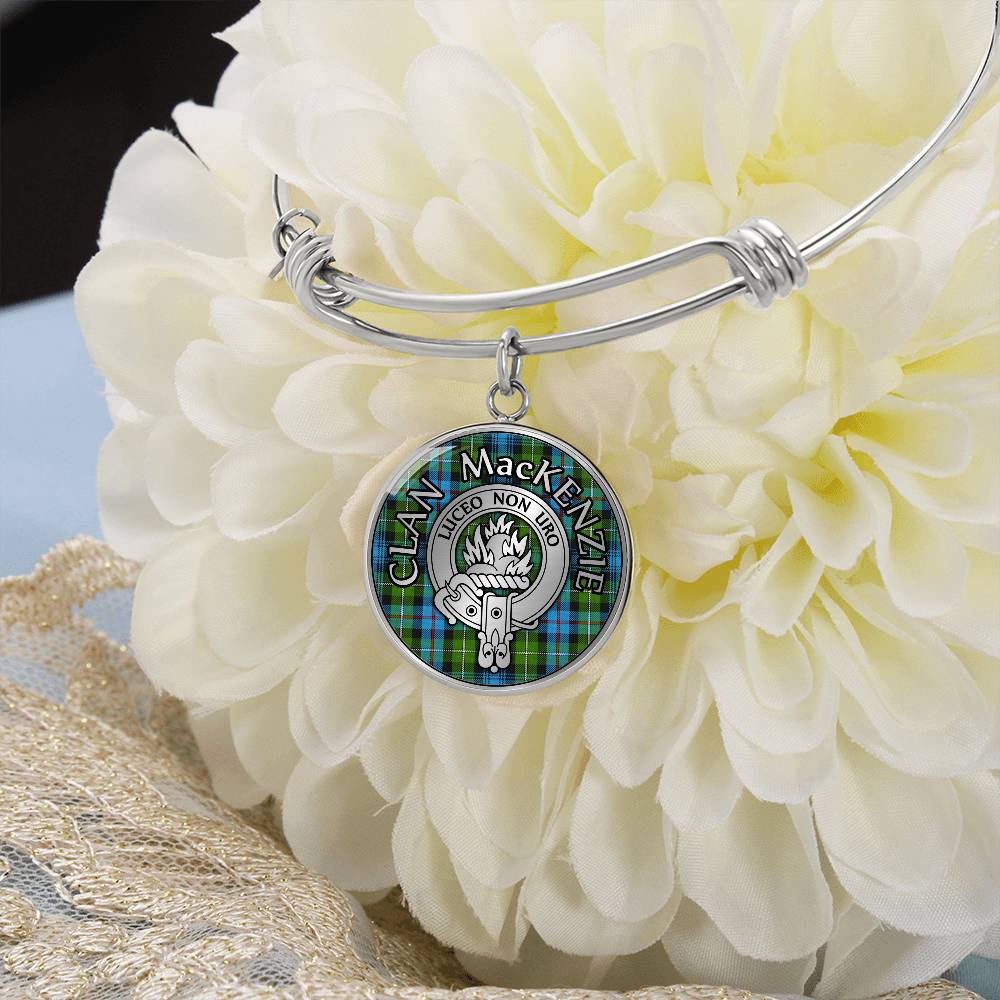 Clan MacKenzie Crest & Tartan Bangle