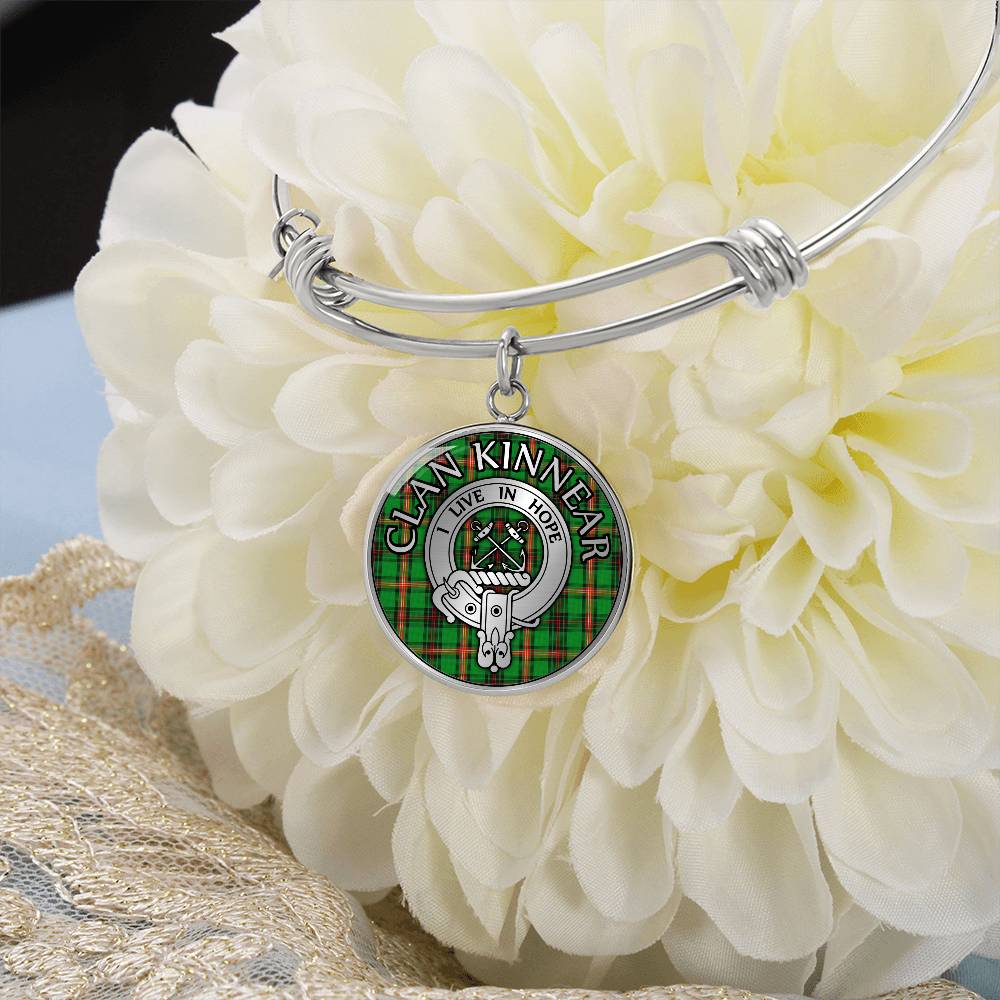 Clan Kinnear Crest & Tartan Bangle