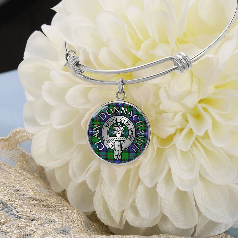 Clan Donnachaidh Crest & Hunting Tartan Bangle