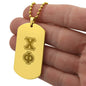 ΧΦ - Chi Phi - Etched Dog Tag