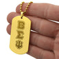 ΒΣΨ - Beta Sigma Psi - Etched Dog Tag