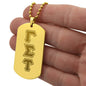 ΓΣΤ - Delphic Fraternity - Etched Dog Tag