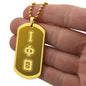 ΙΦΘ - Iota Phi Theta - Etched Dog Tag B