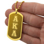ΑΚΛ - Alpha Kappa Lambda - Etched Dog Tag B