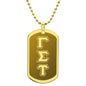 ΓΣΤ - Delphic Fraternity - Etched Dog Tag B