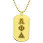 ΑΦΔ - Alpha Phi Delta - Etched Dog Tag
